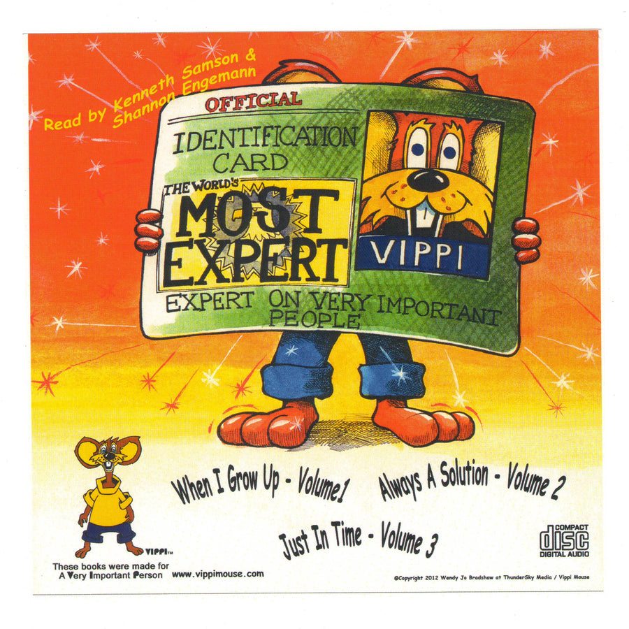 Vippi Mouse Most Expert-Expert - 3 Audio Books on CD